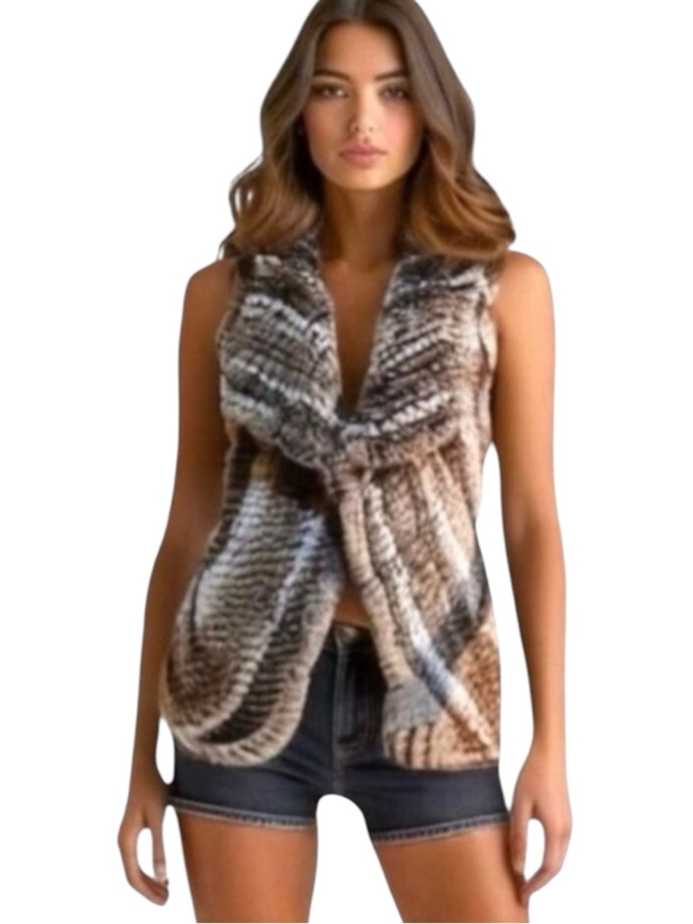 Johnston & Murphy Faux Fur Vest Women’s Size Small Super Soft and Luxurious!